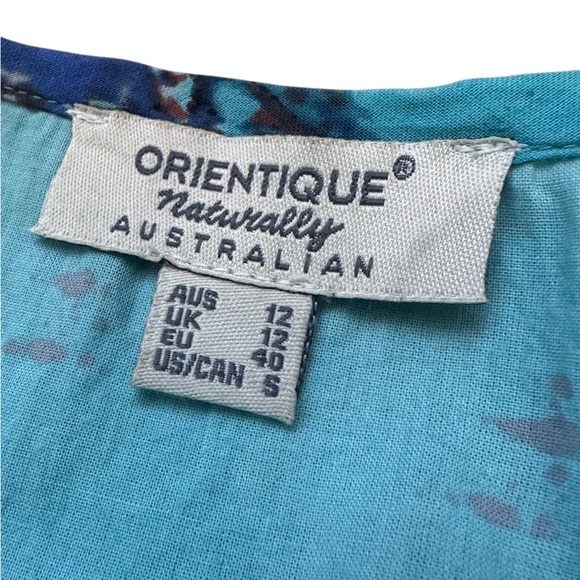 ORIENTQUE Australia‎ Womens Retro Boat Print Crinkle Cotton Dress Size Small - Picture 16 of 16